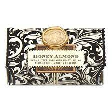 MICHEL DESIGN SHEA BUTTER BAR SOAP - HONEY ALMOND