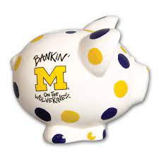 Piggy Bank MI Wolverine