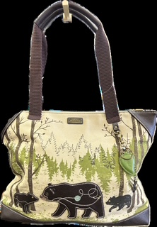 Chala Handbags - Canvas Tote - Bear