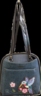 Chala Handbags – Convertible Backpack - Hummingbird
