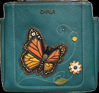 Chala Handbags – Messenger Bag - Butterfly