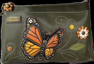 Chala Handbags – Deluxe Crossbody - Butterfly