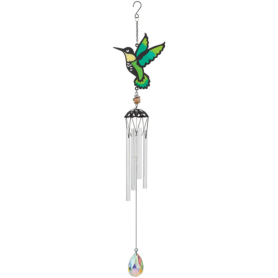 25" SUNCATCHER WIND CHIME -HUMMINGBIRD