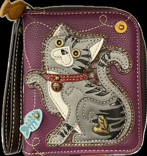 Chala Zip Around Wallet - Cat