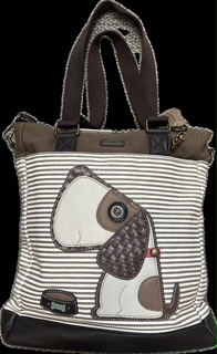 Chala Handbags – Work Tote - Brown Dog