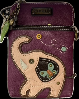 Chala Handbags – Cellphone Bag – Elephant