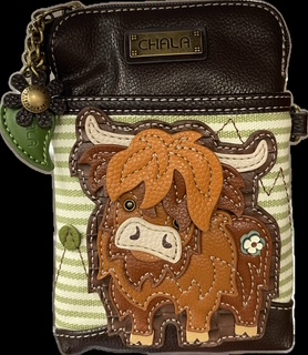 Chala Handbags – Cellphone Bag – Highland Cow