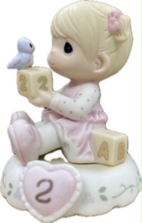 Precious Moments "Growing in Grace" Age 2 Blonde Hair