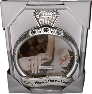 "Bling Bling I Got the Ring!" Picture Frame