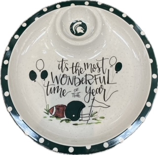 MSU Melamine Chip and Dip Platter