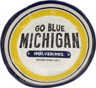 U of M Large Round Melamine Bowl