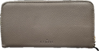 Kedzie - Zippered Clutch - Gray
