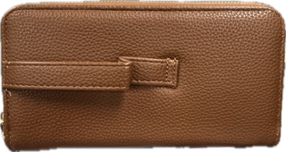 Kedzie - Zippered Clutch - Brown