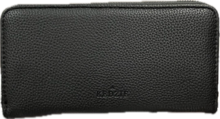 Kedzie - Zippered Clutch - black