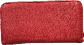 Kedzie - Zippered Clutch - Red