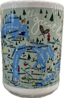 Michigan Mug - Great Lakes Ceramic