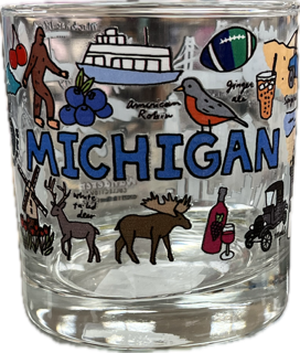 Michigan Whiskey Glass