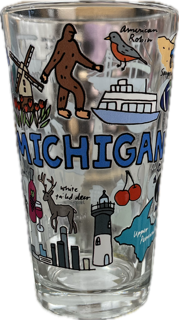 Michigan Pint Glass
