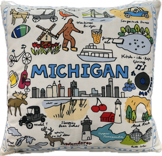 Michigan Throw Pillow