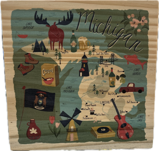 Michigan Wood Block