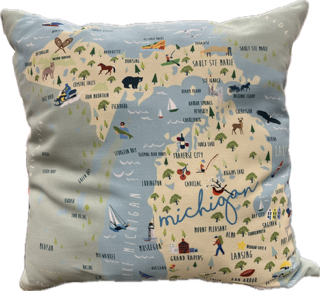 Michigan Throw Pillow