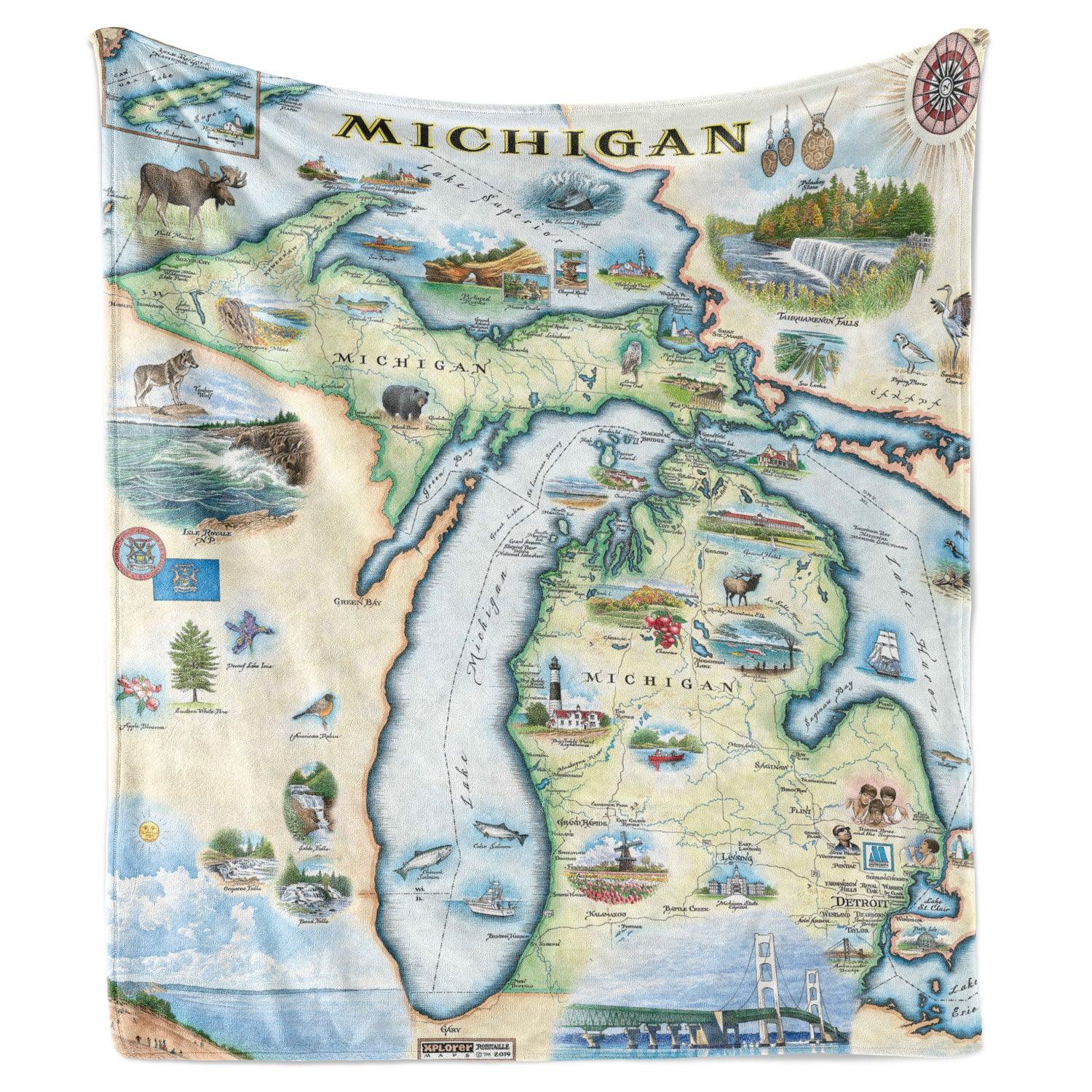 Michigan Fleece Blanket