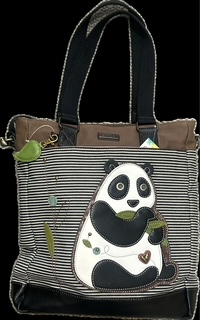 Chala Handbags - Work Tote - Panda