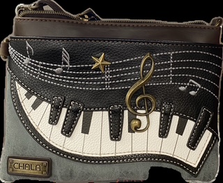 Chala Handbags – Mini Crossbody - Piano Keyboard