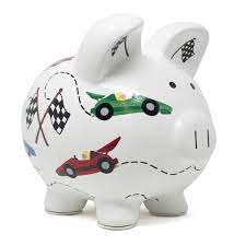 Piggy Bank Race Car