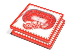 Detroit Red Wings 3D Coasters