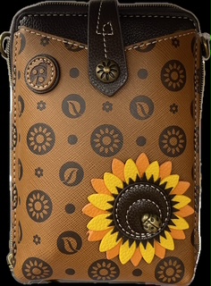 Chala Handbags – Snap Crossbody - Sunflower